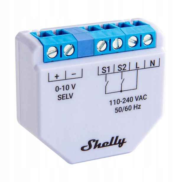 Stmívač Shelly Plus 0-10V WiFi/Bluetooth – Inteligentní osvětlení
