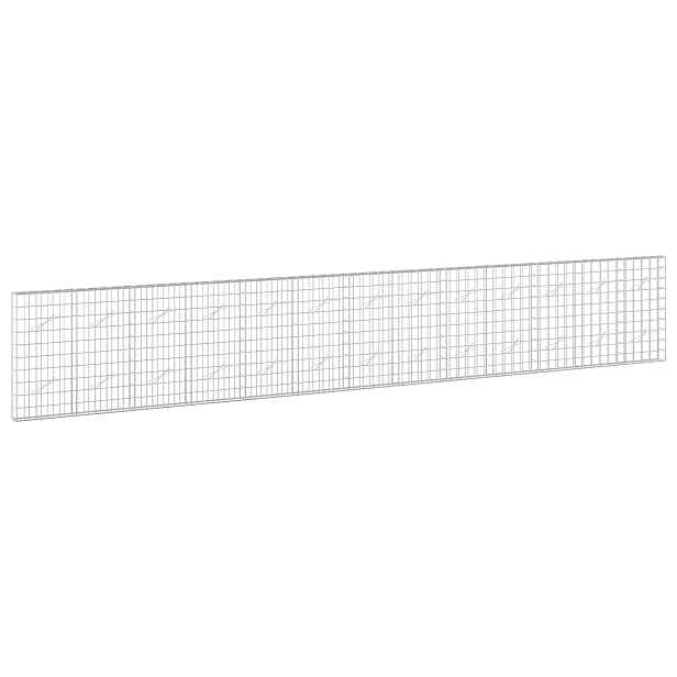 vidaXL Gabion s drátem 5 mm a síťkou 10x10 cm 650x10x100 cm