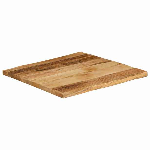 vidaXL Stolní deska živá hrana 40x40x2,5 cm masivní hrubý mangovník