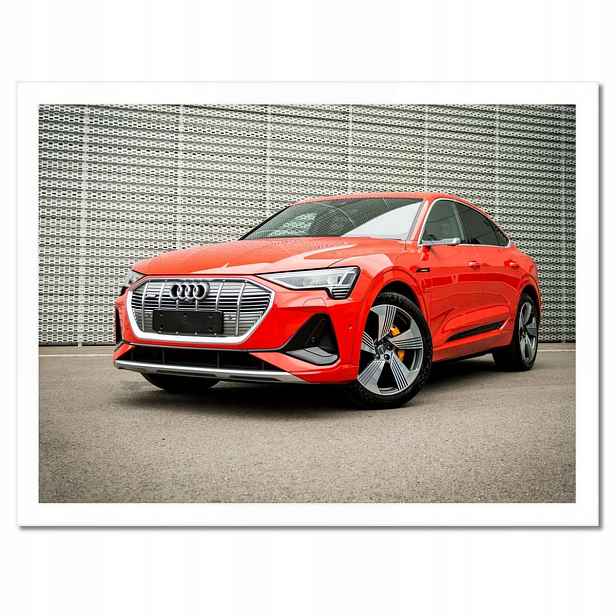 Plakáty v rámu 40x30 Červené Audi e-tron