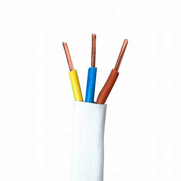 Kabel YDYp 3x1,5mm 450/750V Bílý 1m