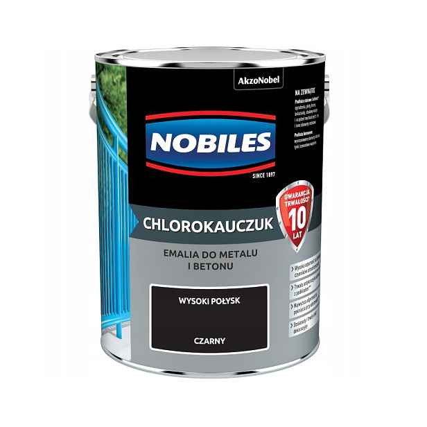 Nobiles Chlorkaučuk Smalt 5L Černý