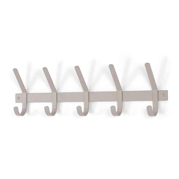 Taupe kovový nástěnný věšák 70 cm Dexter – Spinder Design
