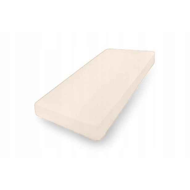Prostěradlo jersey 130/140x190/200 béžové světlé s gumičkou na matrace 30 cm