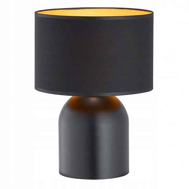 Noční lampa Olimpia černo-zlatá 1xE27 skandinávský styl stolní lampa