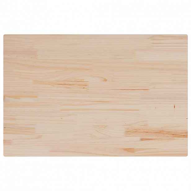 vidaXL Stolní deska 80 x 50 x 1,7 cm obdélníková masivní borové dřevo