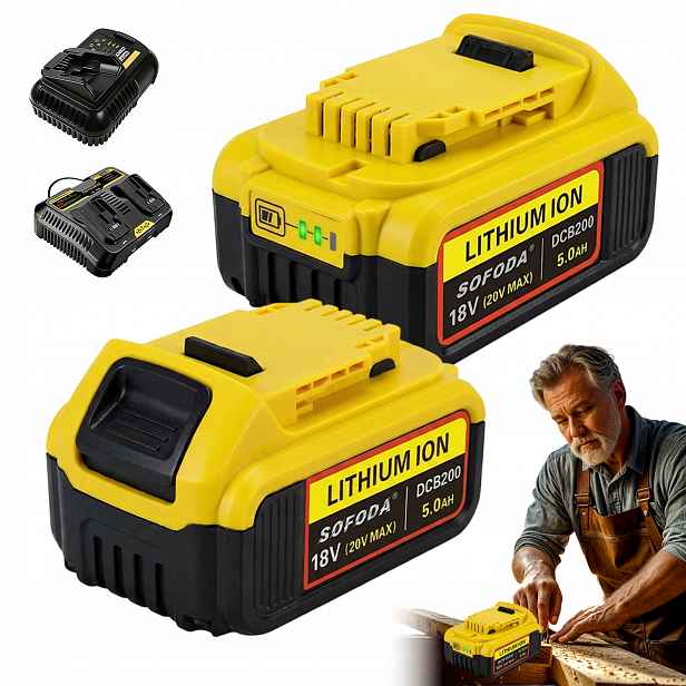 Akumulátor Li-ion Pro DeWait 18V 5AH DCB181 DCB180 DCB182 DCB183 DCB184