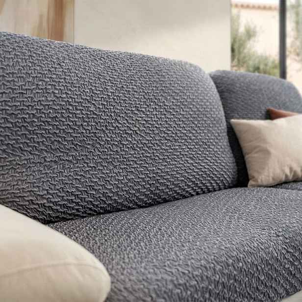 Bielastické potahy MODULO tmavě šedé opěrný polštář S (60-90 cm x 50-80 cm)