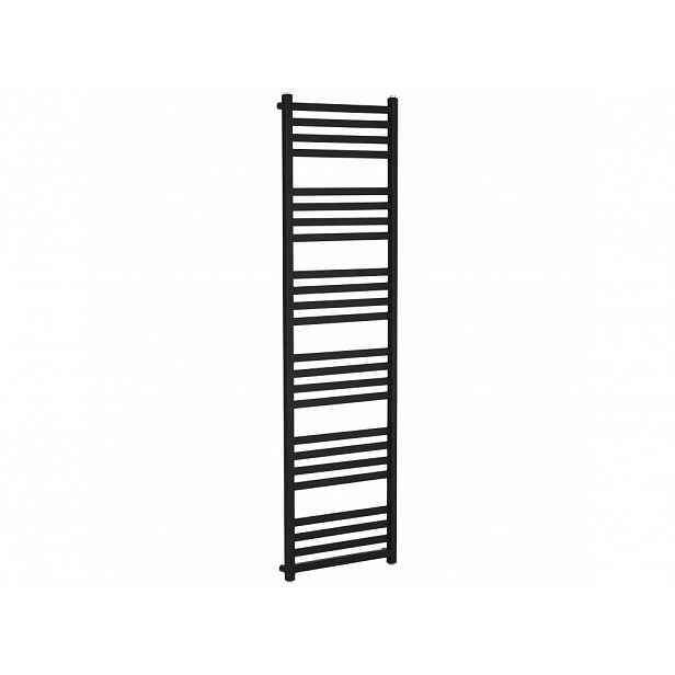 Koupelnový radiátor Fulgiduson - boční připojení - 765W - černá matná - 1800x530 mm