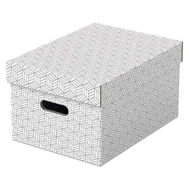 Sada 3 bílých úložných boxů Leitz Eselte, 26,5 x 36,5 cm