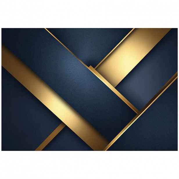 Wallarena ABSTRAKTNÍ geometrická fototapeta modrá 150x105 cm