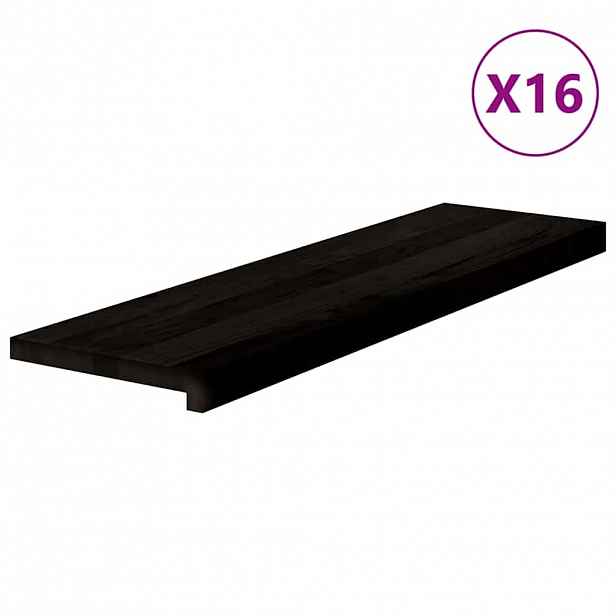 vidaXL Nášlapy na schody 16 ks světle hnědé 90x25x2 cm masivní dub