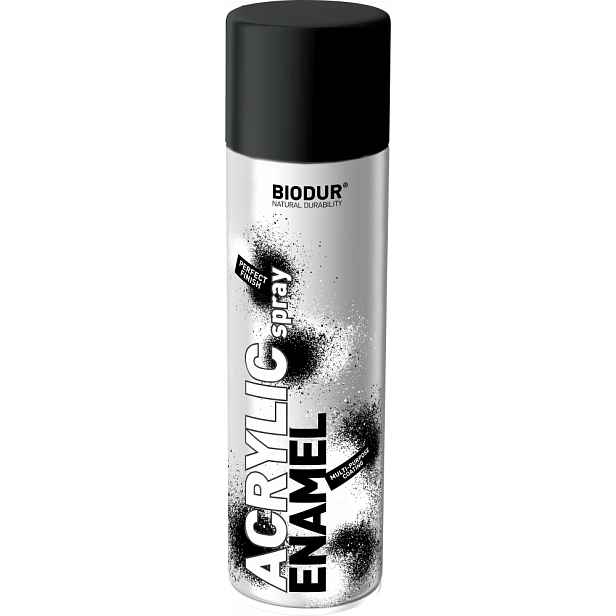 Akrylový černý lesklý lak ve spreji 500ml/ 9005A