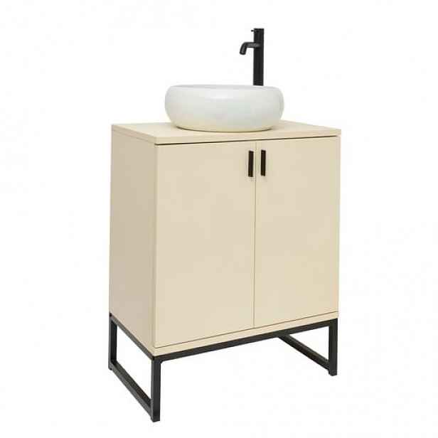 Ceramia Easy koupelnová skříňka s umyvadlem 60x73x36 cm jasmín mat EASYUMDB11