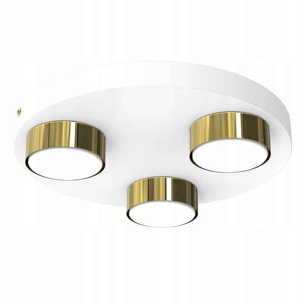 Stropní Lampa Do Obývacího Pokoje Stropní Svítidlo Led Loft GX53 Bílá Zlatá