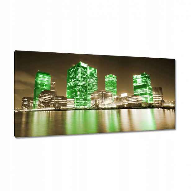 Obrazy 115x55 Zelené budovy Londýna