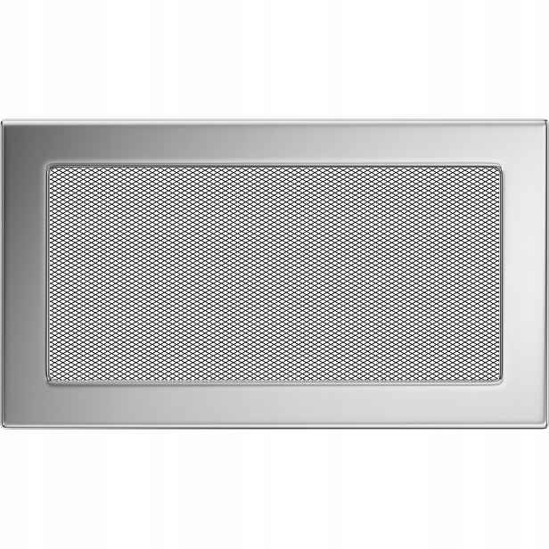 Ventilační mřížka do krbu 17x30 niklovaná
