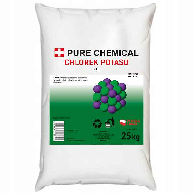 Chlorid Draselný Čistý Kci Draselná Sůl 99,9% 25 kg