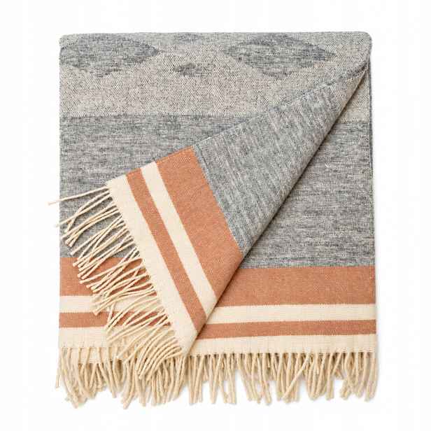 Vlněná Deka teplá měkká 100% vlna pléd 170x200 Cozy Blankets