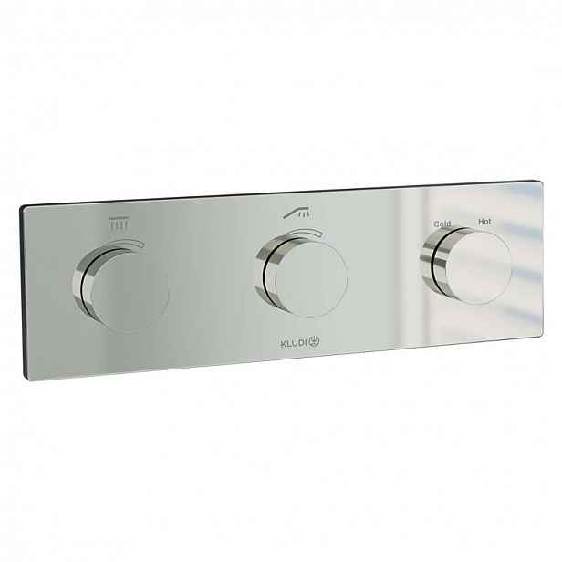 Kludi Tronic - Termostatická baterie pod omítku, pro 2 spotřebiče, chrom 3830005-00