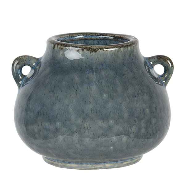Modro zelený obal Flora s uchy - 17*16*13 cm Clayre & Eef