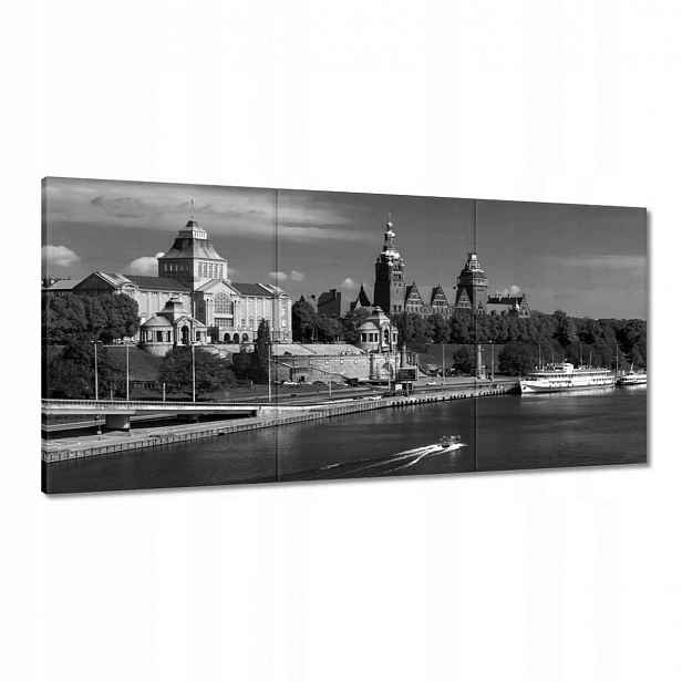 Obrazy 120x60 Černobílé Štětín