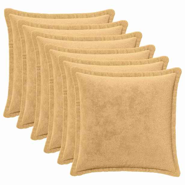 vidaXL Povlak na polštář 6 ks HOUTEN Taupe 30 x 30 cm Flanel