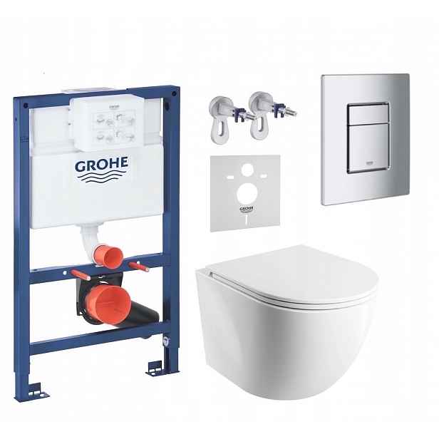 7v1 Wc Podomítkový Set Stelaz Grohe 820 mm Wc Mísa Tornado Tlačítko