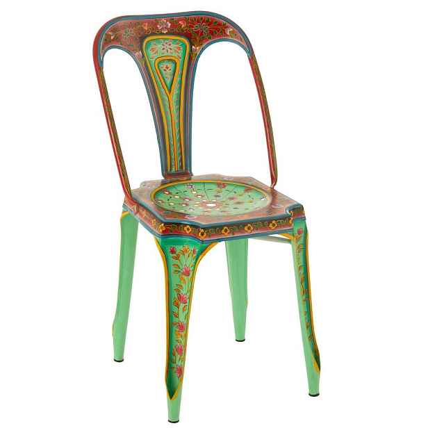 Barevná kovová židle Mumbai iron - 53*40*81 cm J-Line by Jolipa