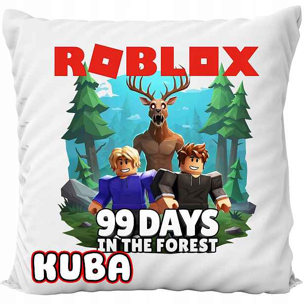 Polštář Bílá Hra Roblox Robloks 99 Nocí V Lese Jméno