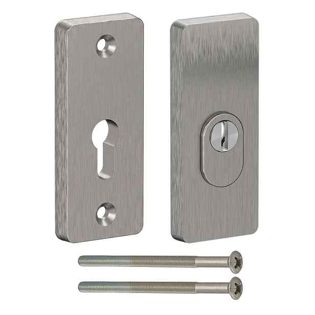 štítek Medos Warsaw RC3 F6 inox s krytem proti provrtání