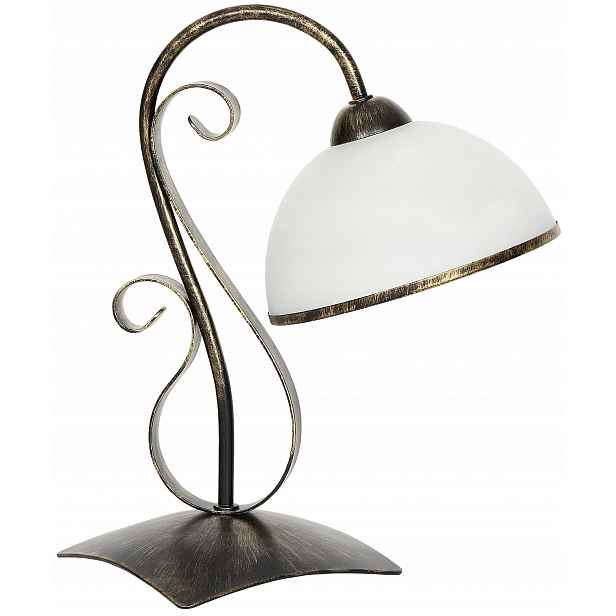 Stolní lampa Antica Zlatá Černá elegantní akcent na stůl