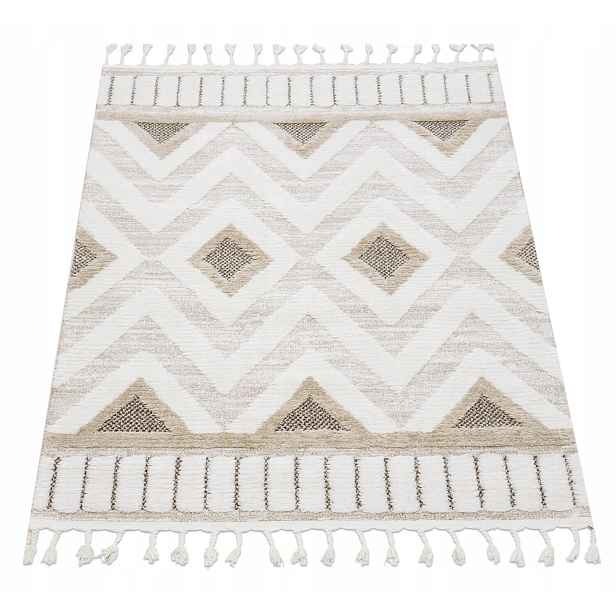 Velký Koberec Shaggy Boho Do Obývacího Pokoje Ložnice Měkký Vlas S Třásněmi 120X170