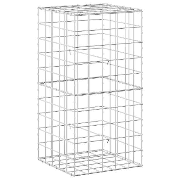 vidaXL Gabion s drátem 5 mm a síťkou 10x10 cm 50x50x100 cm