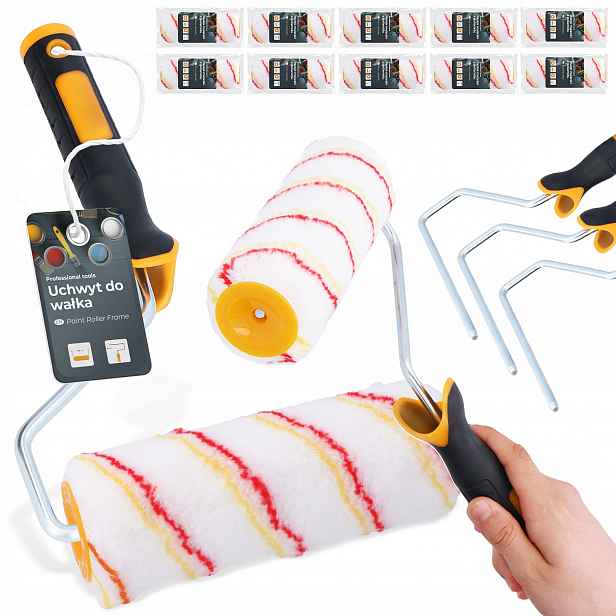 10x Malířský váleček 18 cm Vložka Univerzální Malování laku 3x U H0-T