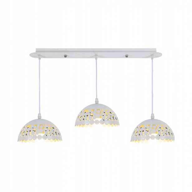 Závěsná lampa Milagro Lisa ML6139 bílá 3xE27 nastavitelná kovová
