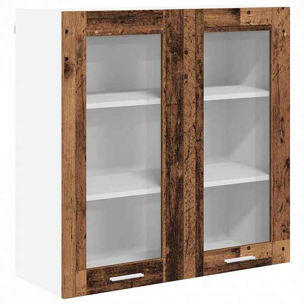 vidaXL Závěsná skříňka Staré dřevo 80 x 31 x 80 cm Kompozitní dřevo