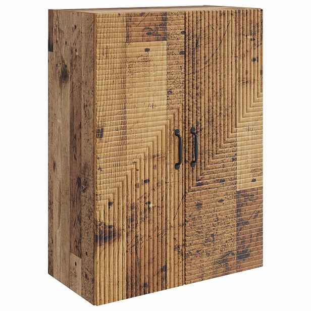 vidaXL Nástěnná skříň Staré dřevo 66 x 34,5 x 90 cm Kompozitní dřevo