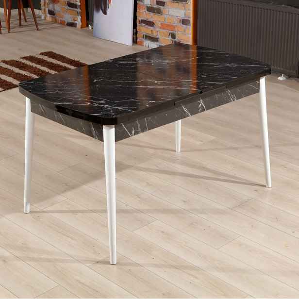 Extendable Dining Table Bendir - White
