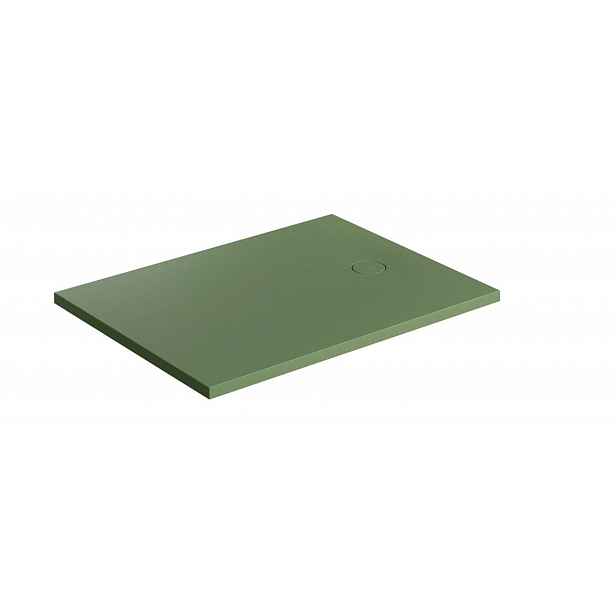 OMNIRES Aquarock M+ - Sprchová vanička 80x120 cm, matná olivová AQUAROCK80-120OL