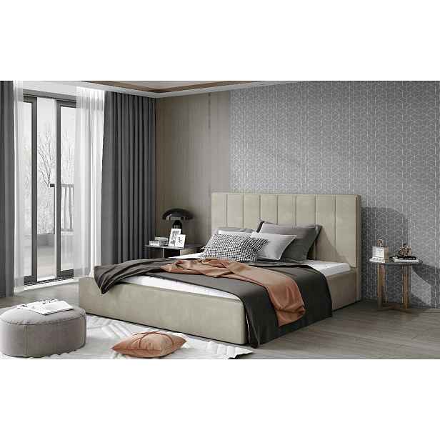 Postel Audrey - kovový rám postele Rozměr: 160 x 200 cm, látka: Paros 2