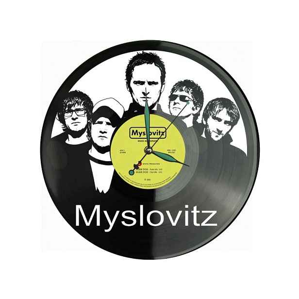 Myslovitz Dárek Originální dekorace do domu Hodiny z vinylové desky