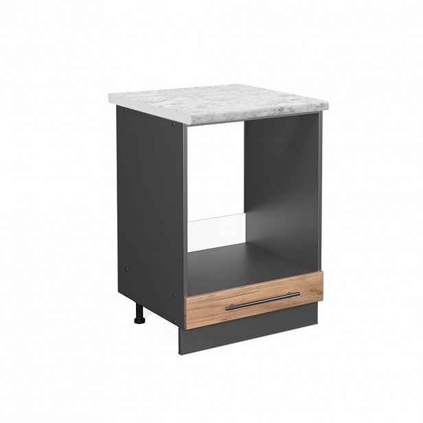 Vicco SKŘÍŇKA NA VESTAVĚNOU TROUBU Fame-Line Zlatý mocný dub 60 cm , PD Mramor