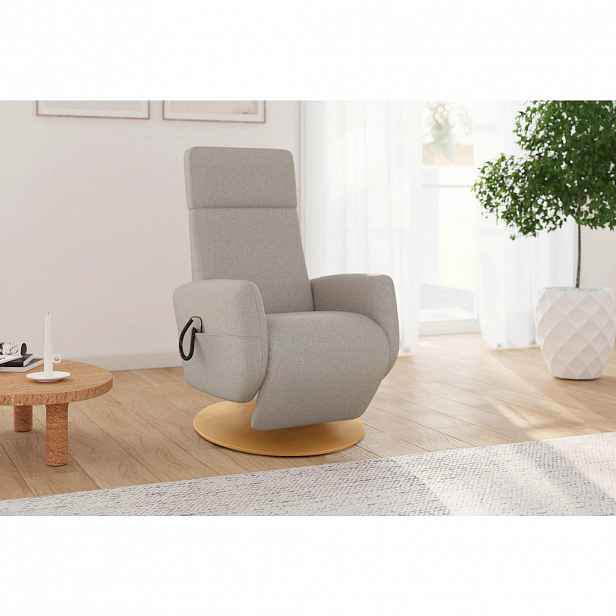 Sit & More RELAXAČNÍ KŘESLO, textil, šedohnědá