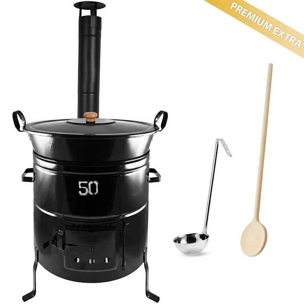 Kotlíková souprava 50L na guláš a zabijačku – Perfect Home Premium Extra K7050