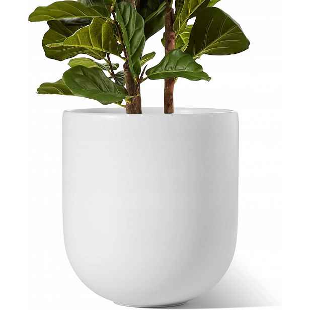 Le Tauci Květináč, květináč Keramický 30 cm, bílý Moderní Loft Bílý Mat