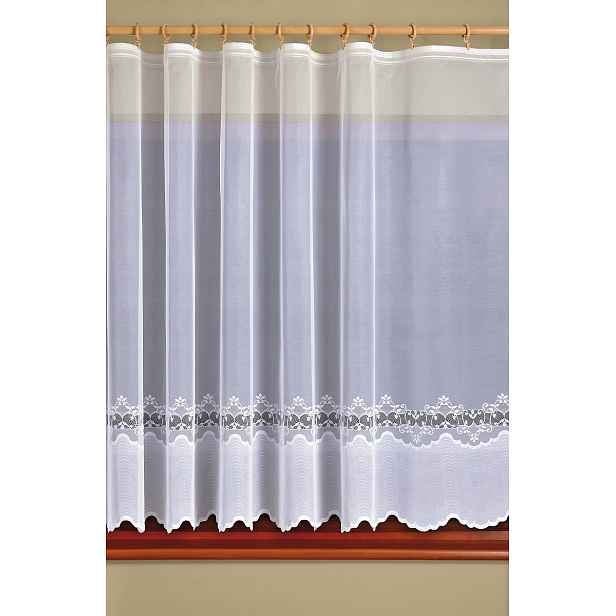 Mg Záclona žakár 573/107 Bílá 350x250 cm Hotová Obšitá M