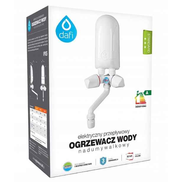 Průtokový ohřívač vody 5,5 kW nad umyvadlo elektrický