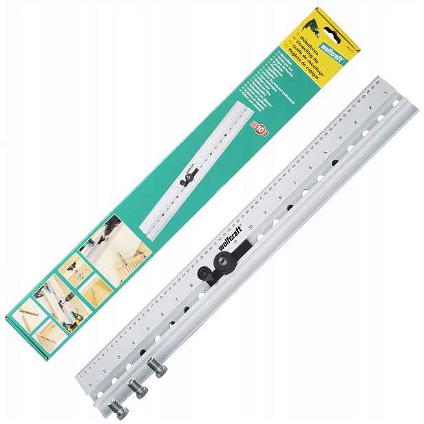 Šablonová lišta pro kolíkové spoje Wolfcraft 5 6 8 10 mm