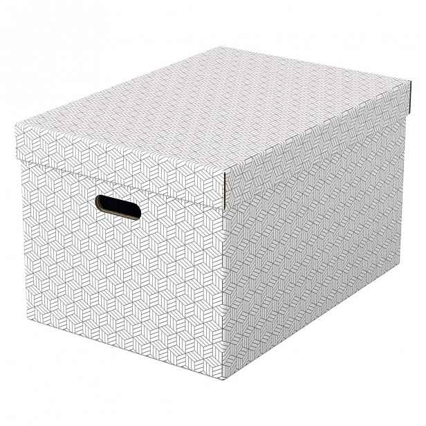Sada 3 bílých úložných boxů Leitz Eselte, 35,5 x 51 cm